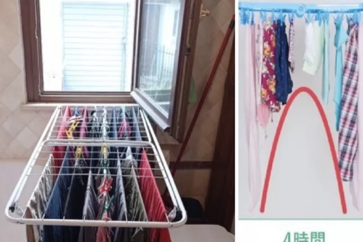 Met deze Japanse methode droogt de was sneller