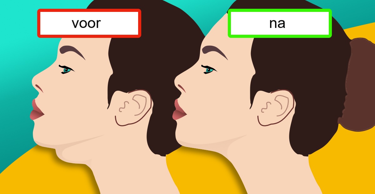 Dubbele kin: dit is wat je eraan kunt doen (veel mensen weten dit niet)