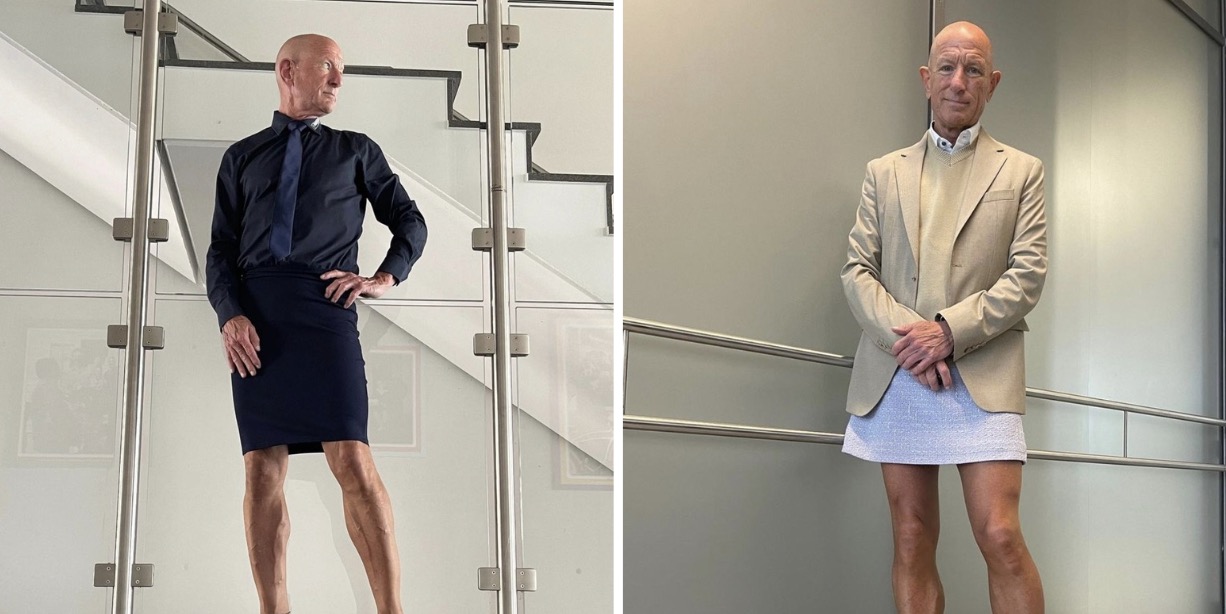 Bryan draagt elke dag rok en hoge hakken: “Elke man moet het doen!”