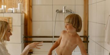 Little Boy Having a Bath
