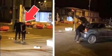 Video: vader trekt vader “zijn rellende zoon” aan zijn oren mee naar huis