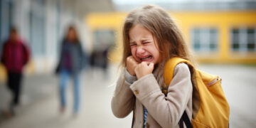 Simone (41): ”Mijn dochter (5) huilt altijd als ik haar naar school breng, wat moet ik doen?”