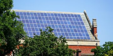 a building with a glass front