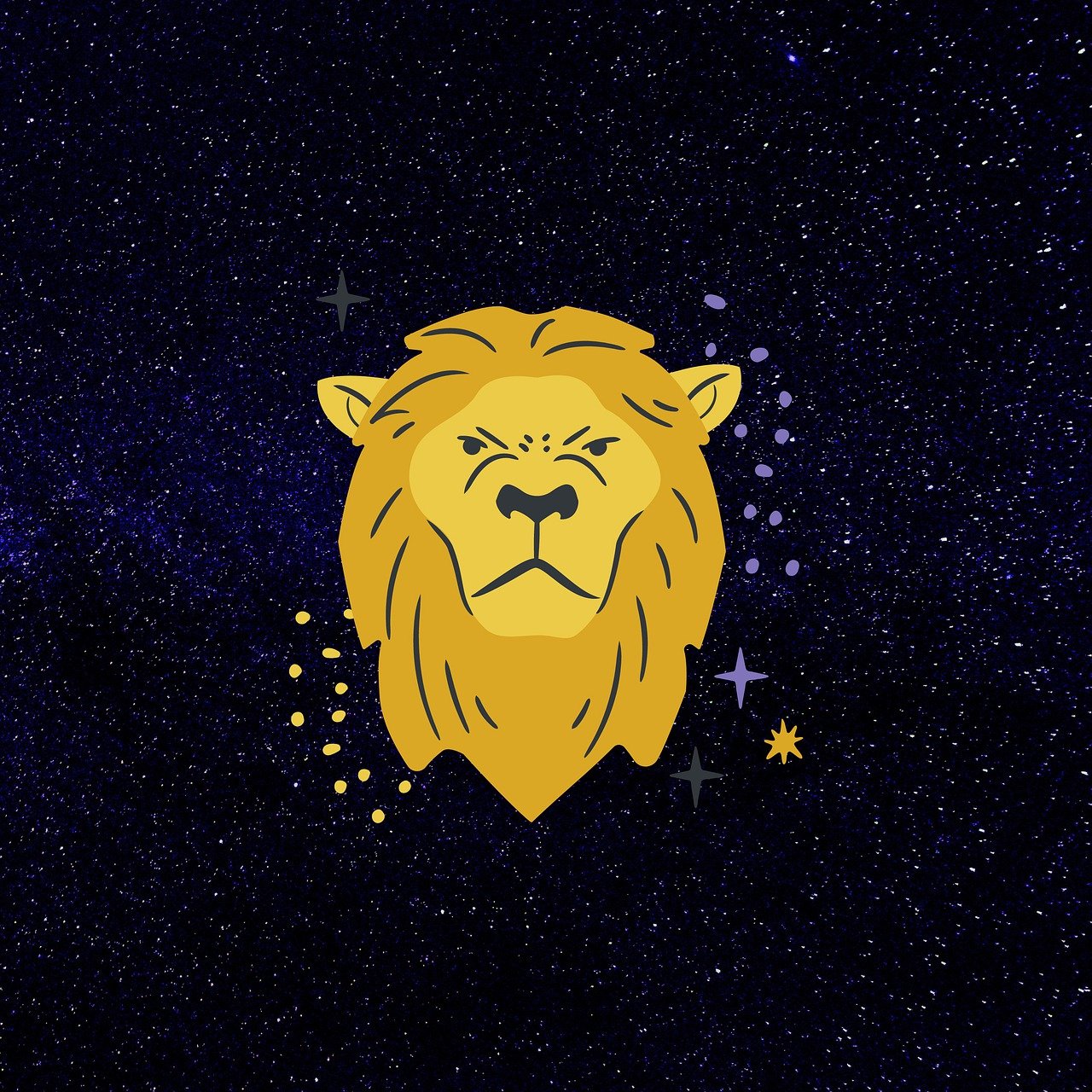Lion horoscope astrology leo star constellation night nature universe galaxies galaxy