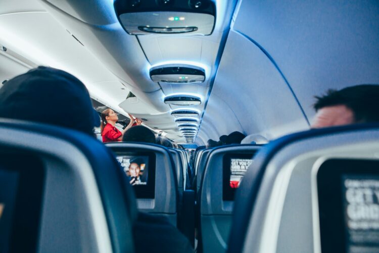 Photo of plane interior