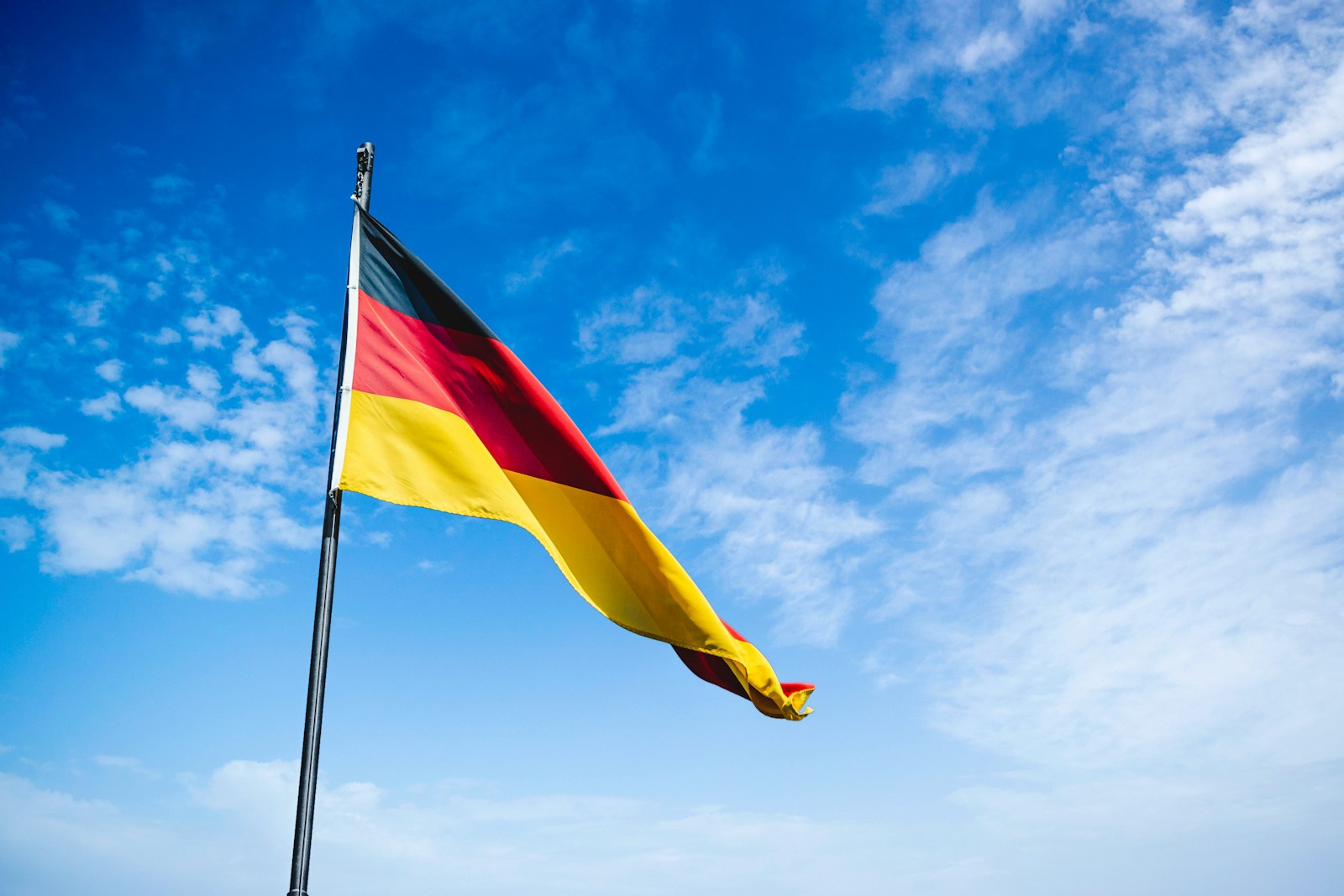 Blue red and yellow flag