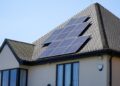 A house with solar panels
