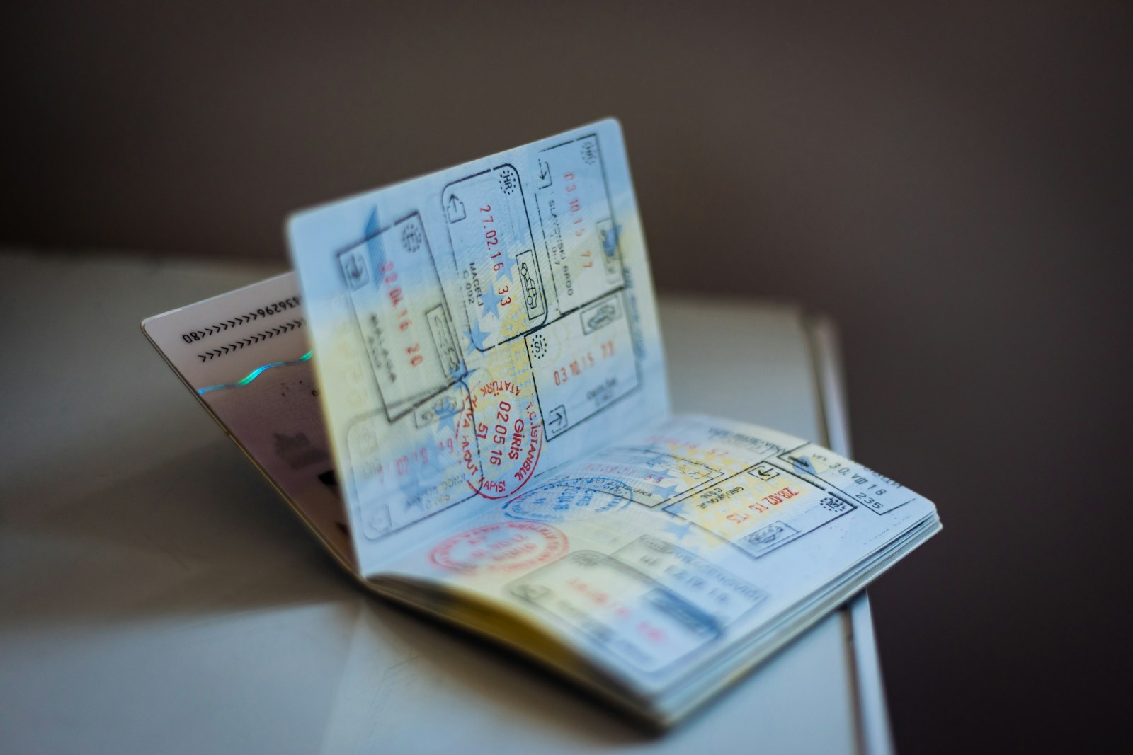 A book on a table