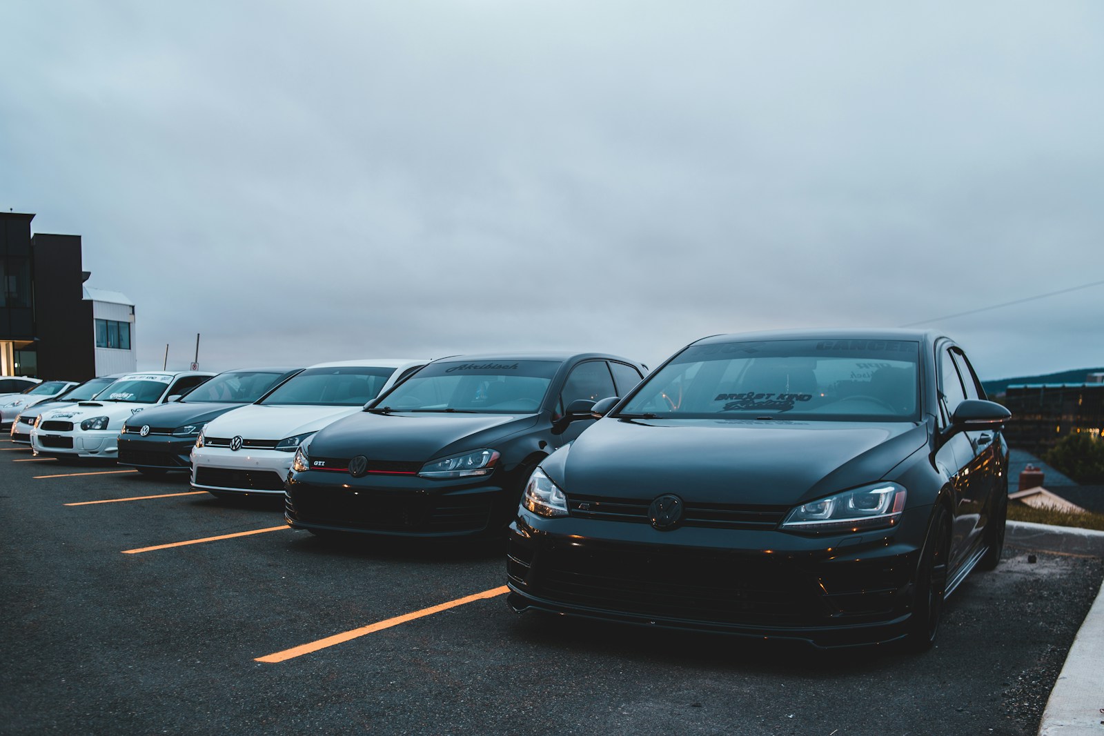 Black bmw m 3 coupe on parking lot