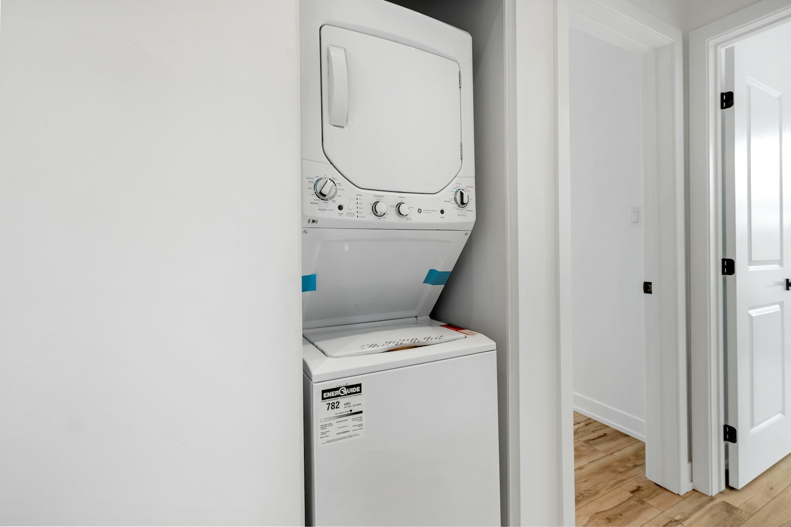 A white machine in a room
