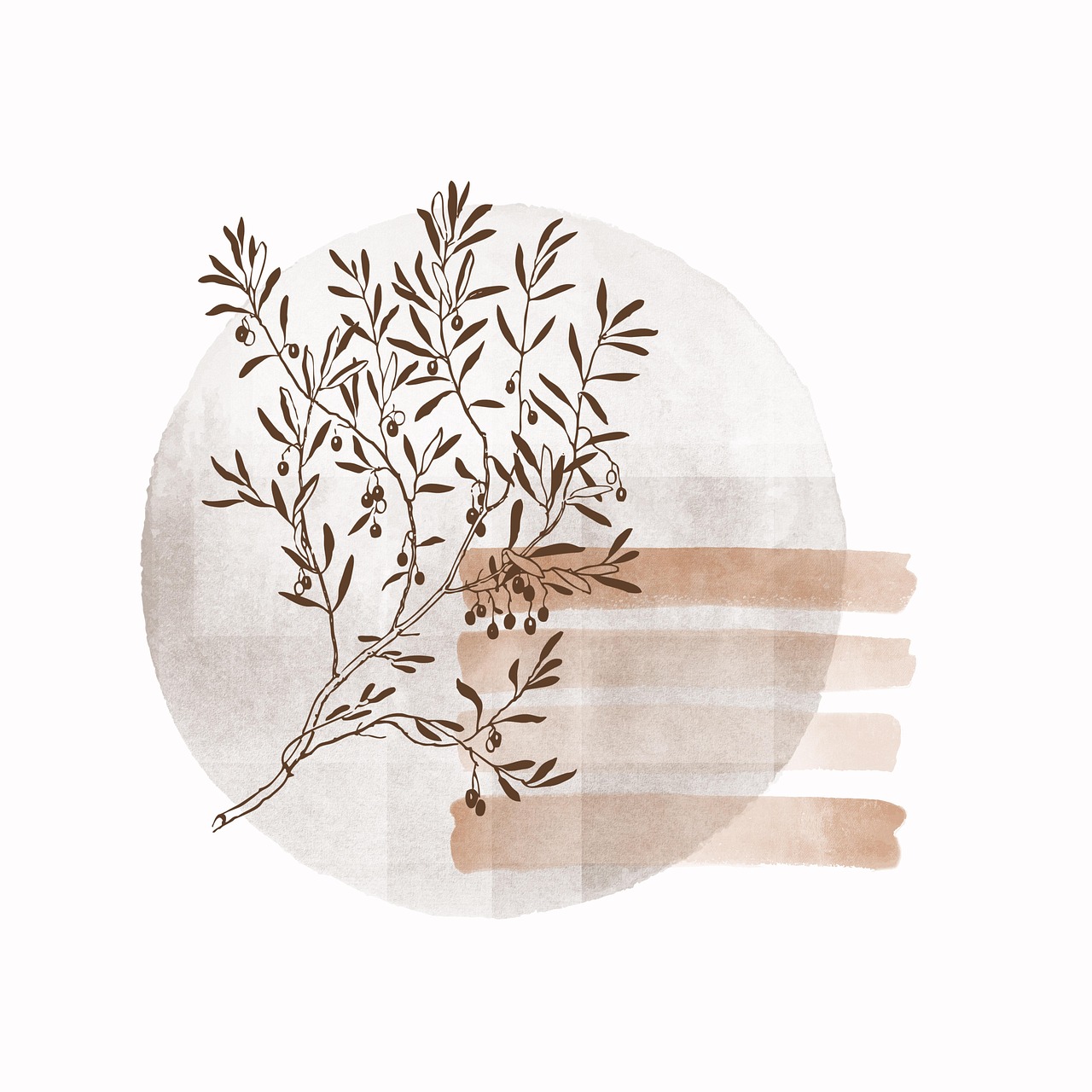 Boho art boho style art bohemian style leaves foliage background art nature clip art