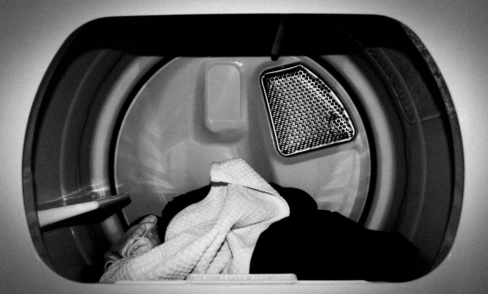 White front load clothes washer