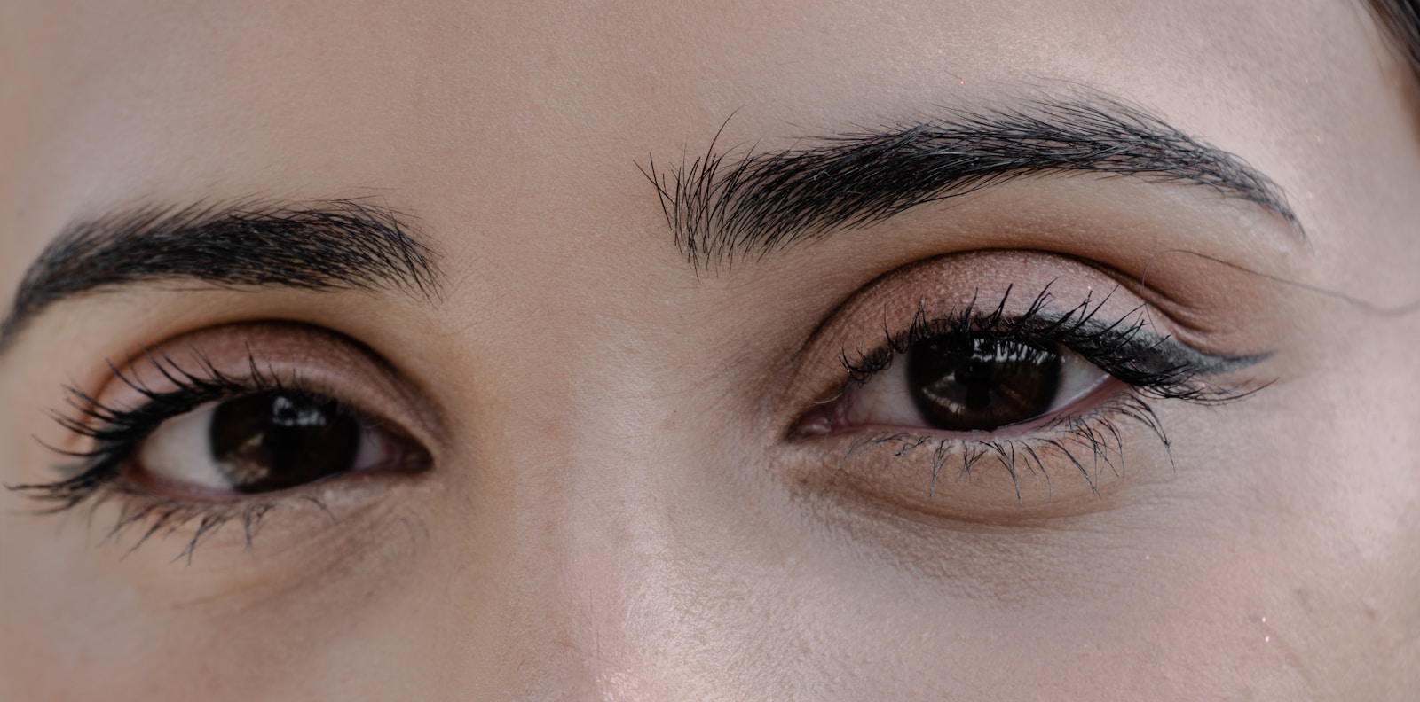 Close up of a person's eyes.