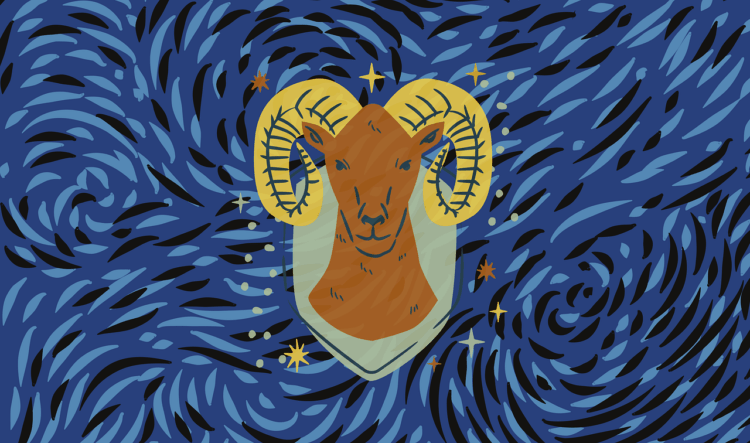 Ram aries wallpaper head animal horns nature zodiac sign background desktop wallpaper
