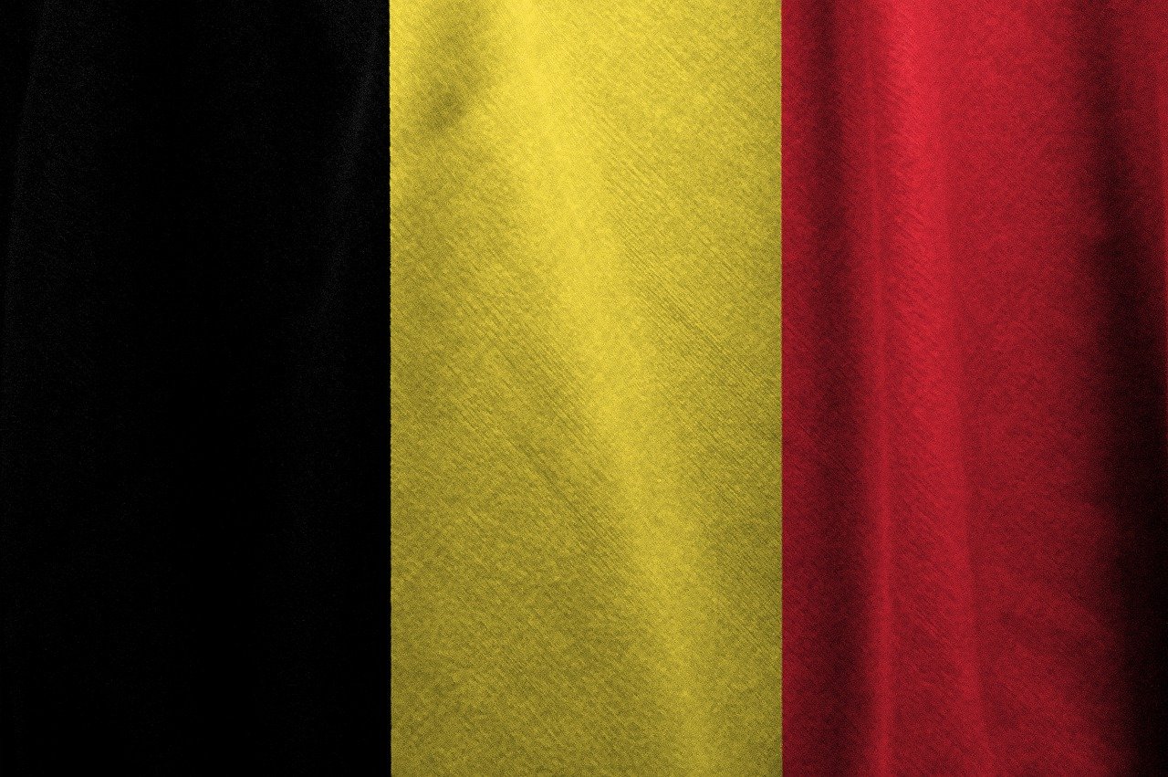 Belgium flag country symbol