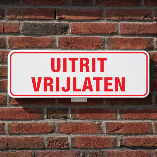 Parkeerbord-uitrit-vrijlaten-muurjpg - Info Vandaag