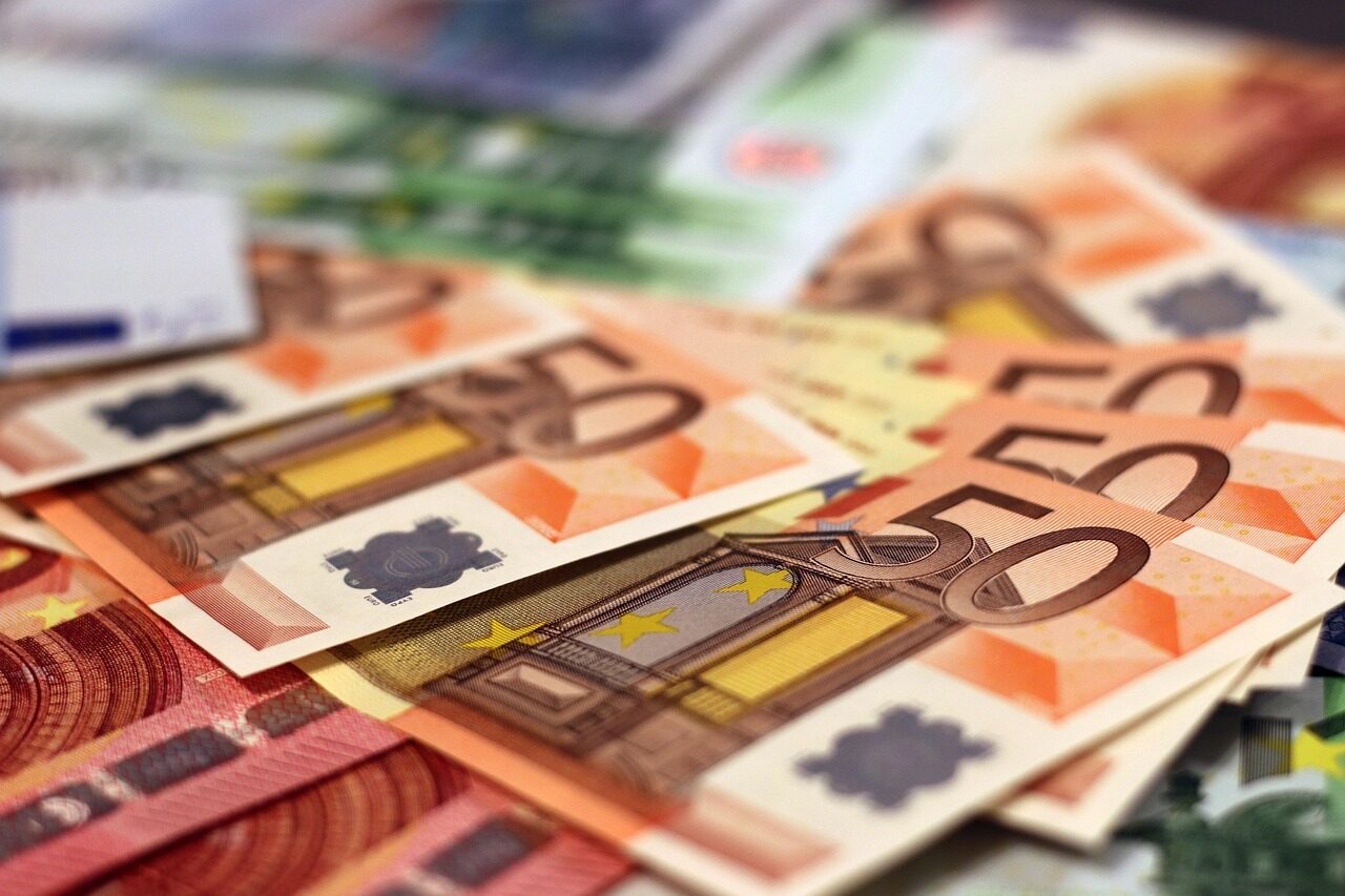 Money banknotes euro banknote paper money seem lots stack euro sign financial world finance currency pay blurred 50 euro 100 euro 10 euro 20 euro euro euro euro euro euro