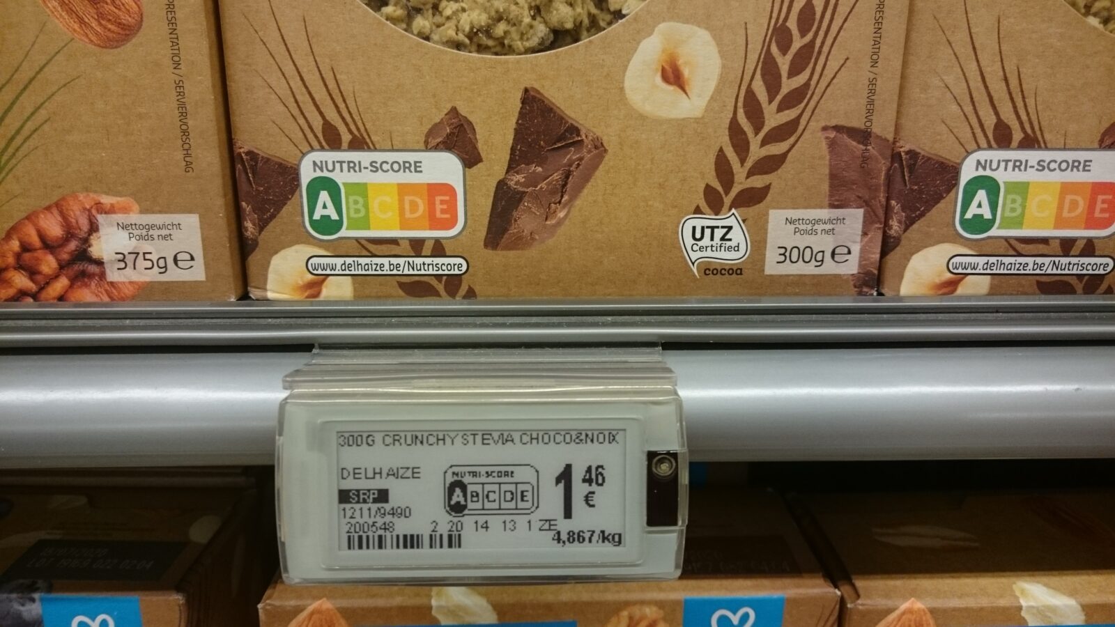 Delhaize crunchy muesli price and Nutri-Score - Info Vandaag