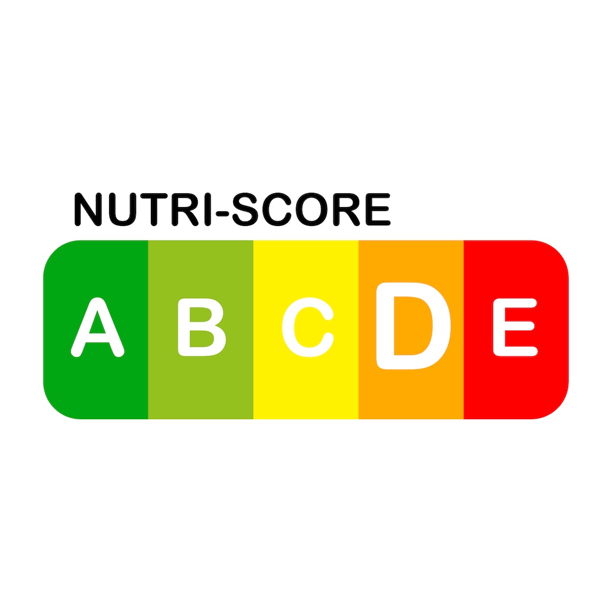 Nutri Score official label D score Vector illustration EPS 10 - Info Vandaag